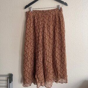 Sezane floral skirt